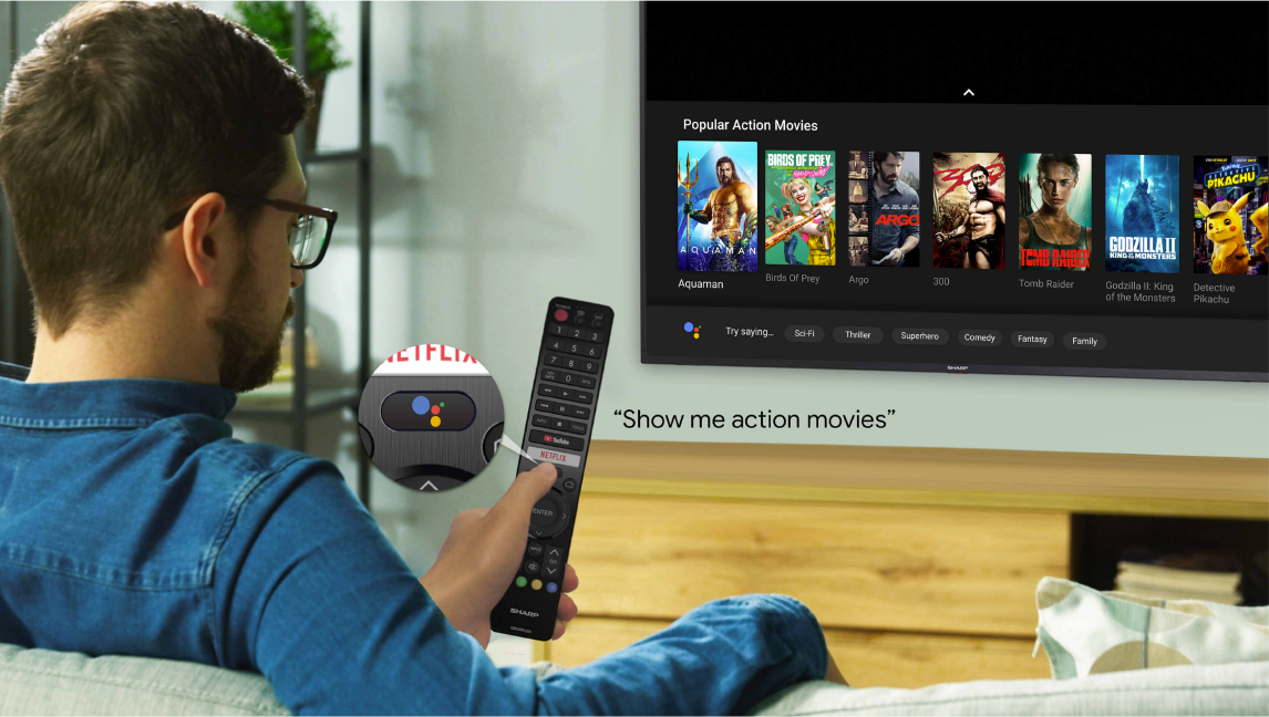 How do i get netflix hot sale on my sharp smart tv